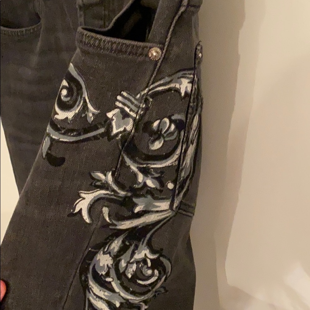 Versace Collection-Hand-painted Jeans - Picture 2 of 5